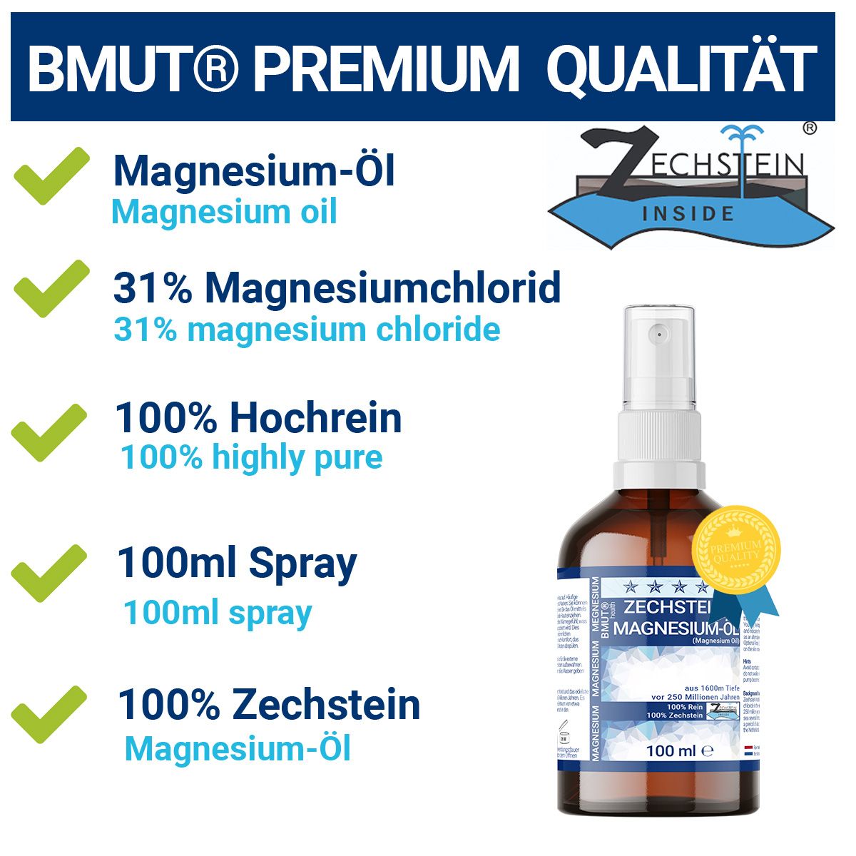 BMUT Magnesium Öl Spray (Zechstein)