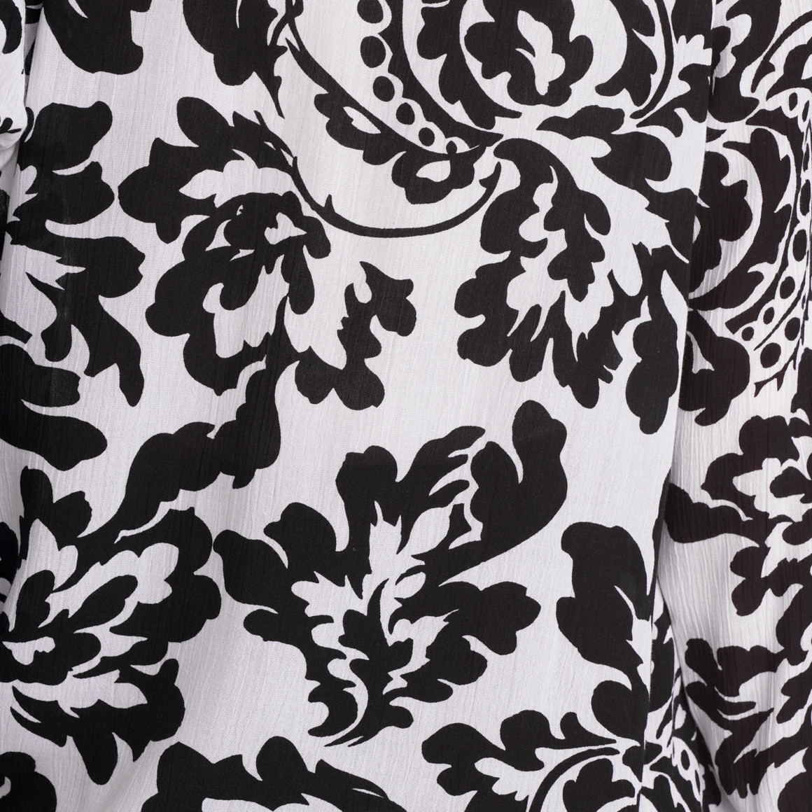 Gina Benotti Damen Bluse mit Ballonärmeln schwarz / weiss