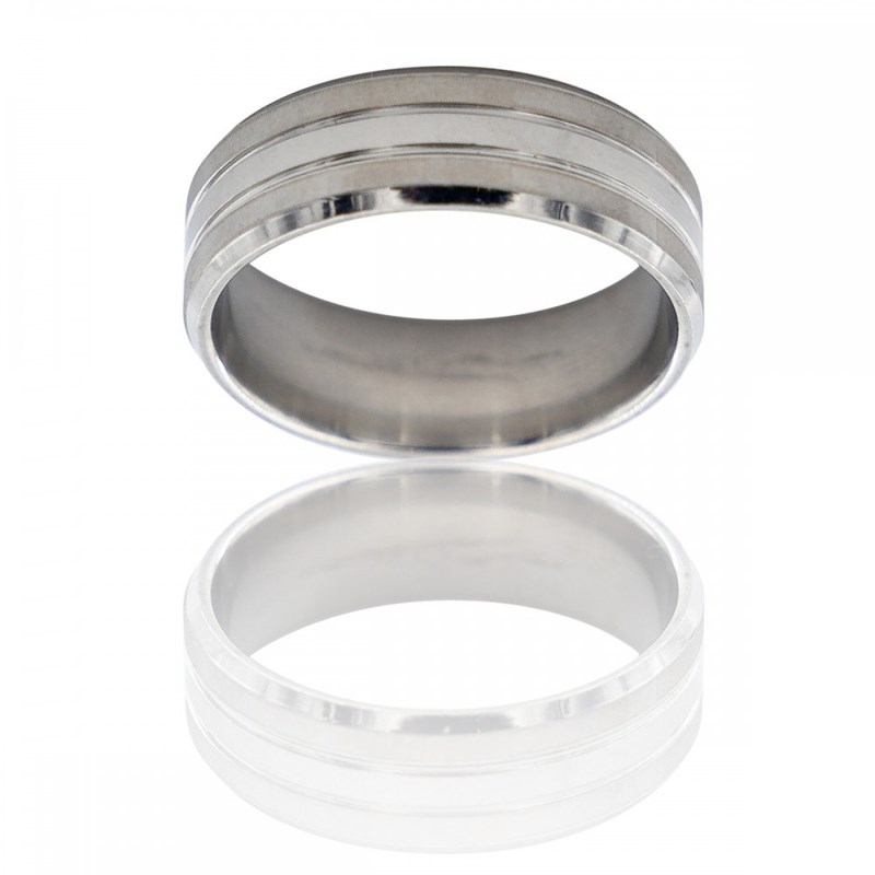 Bague Anneau pour Homme Acier