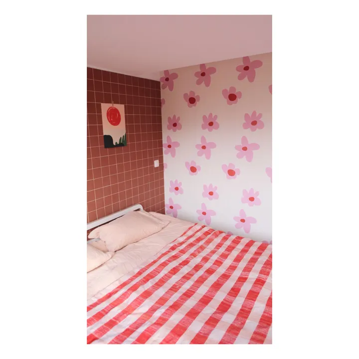 Mathilde Cabanas Papier-peint Fleurs - Mathilde Cabanas x Bonjourgeorges | Rose