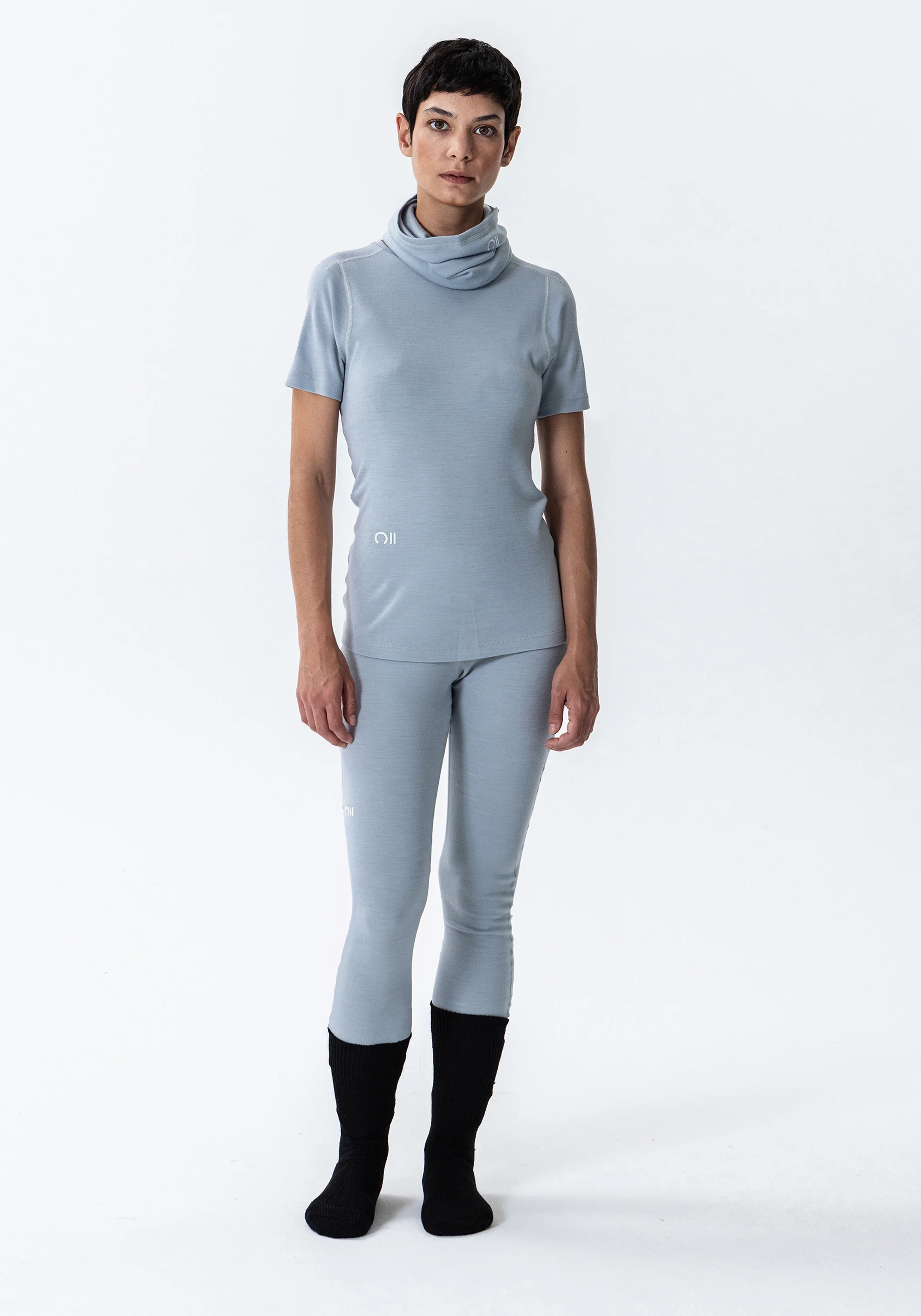 Rotauf Damen-Leggings Eco Merino 200 Pants Sky