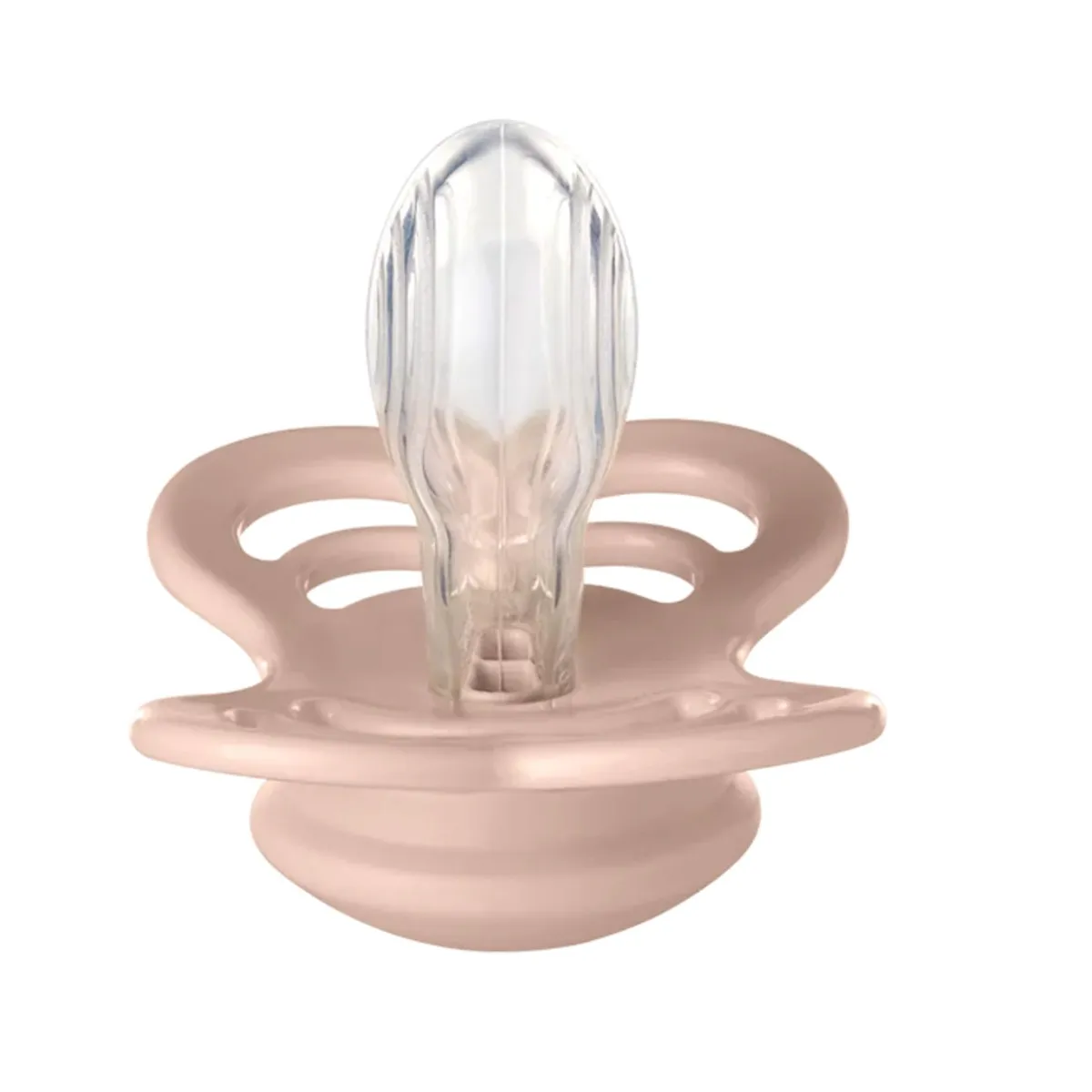 Bibs Suce Symétrique Supreme Silicone 6-18mois Paquet de 2 - Ivoire  Blush (Grandeur 2)