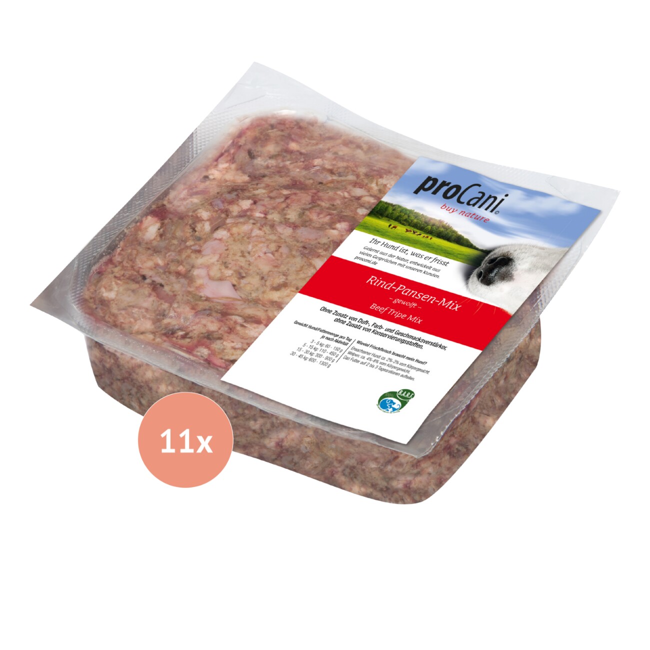 ProCani BARF-Paket pur probiotisch 22x500 g