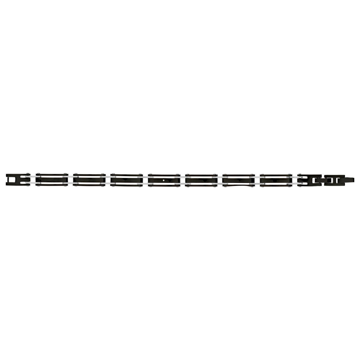 Bracelet acier noir 21 cm