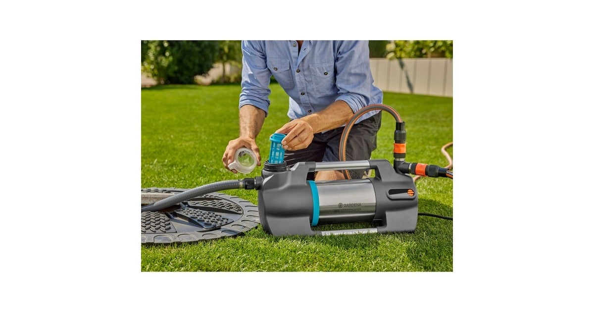 GARDENABesproeiingspomp 6500 SilentComfort  (Donkergrijs/roestvrij staal, 1300 Watt | Bluetooth)