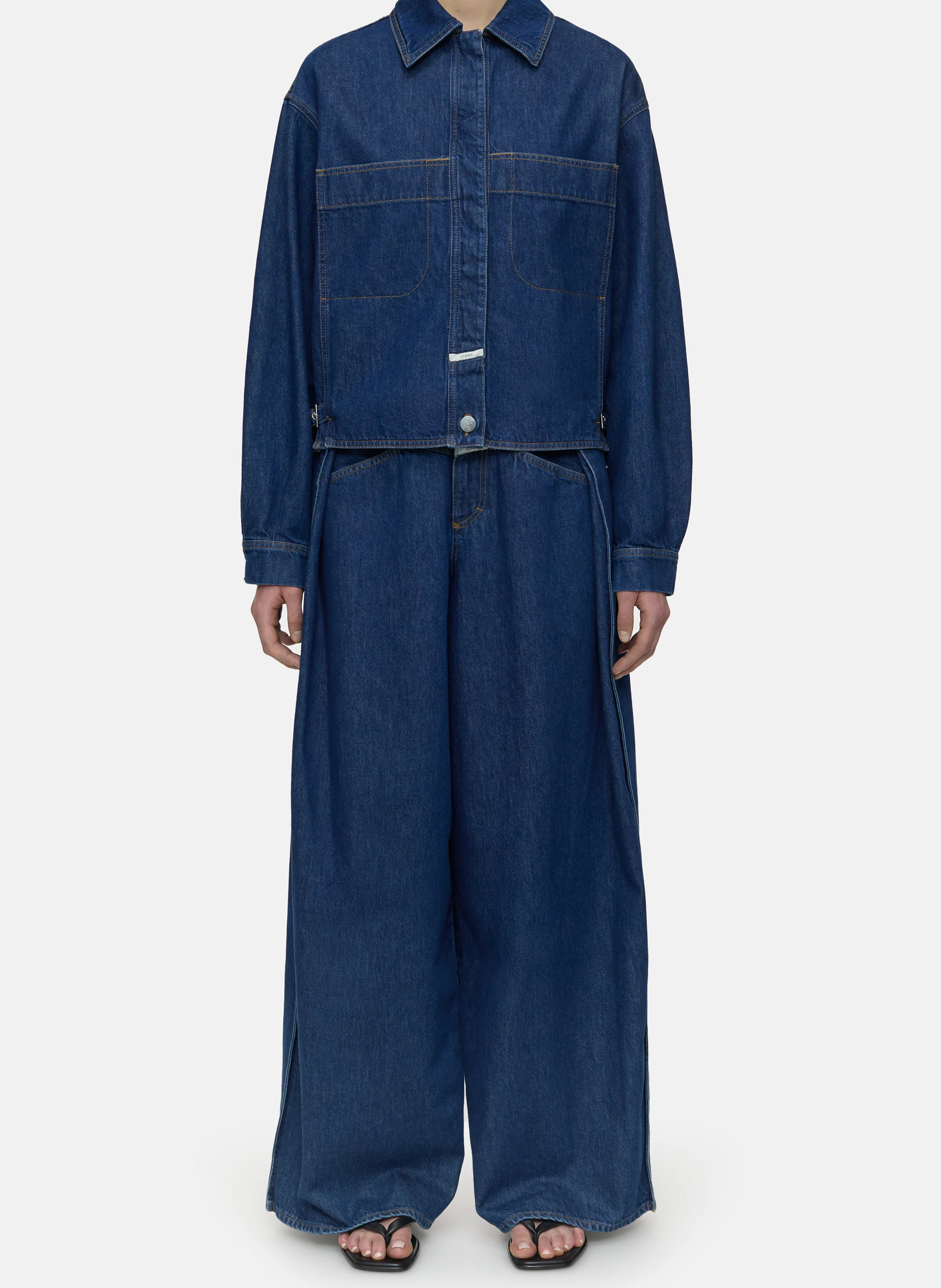 HERITAGE - Veste de travail denim en coton | Bleu