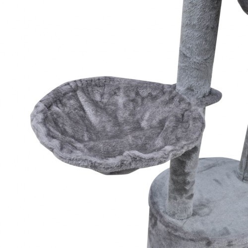 Arranhador XL para gatos com postes, cinza