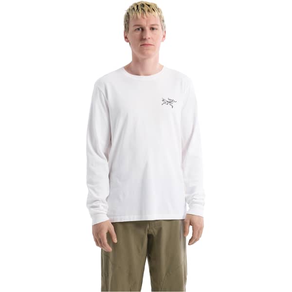T-shirt randonnée ARC'TERYX ARC BIRD LOGO LS M WHITE LIGHT