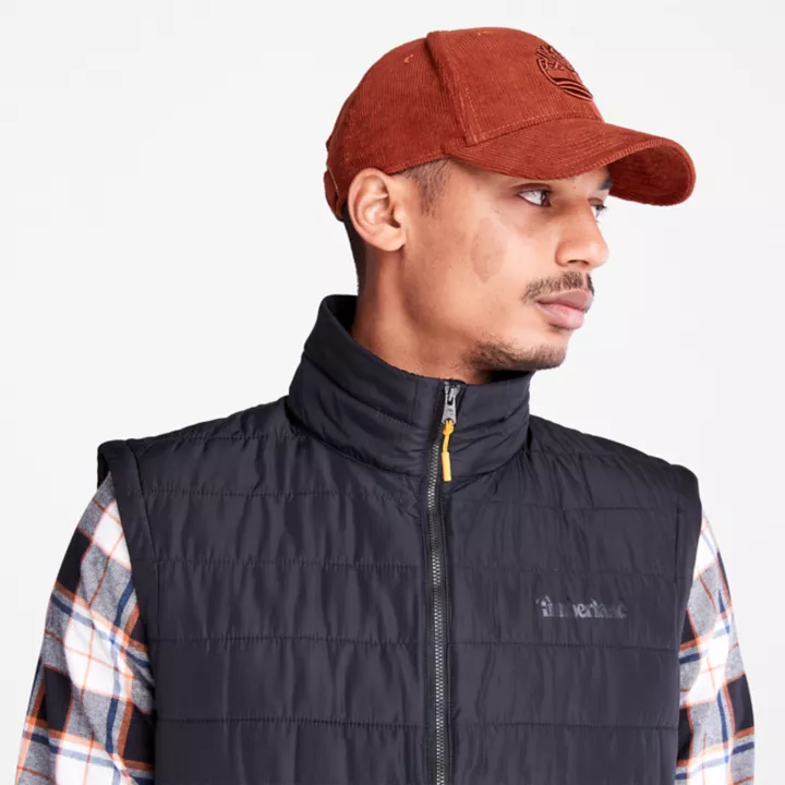 Colete dobrável impermeável Axis Peak para homens, na cor preta.