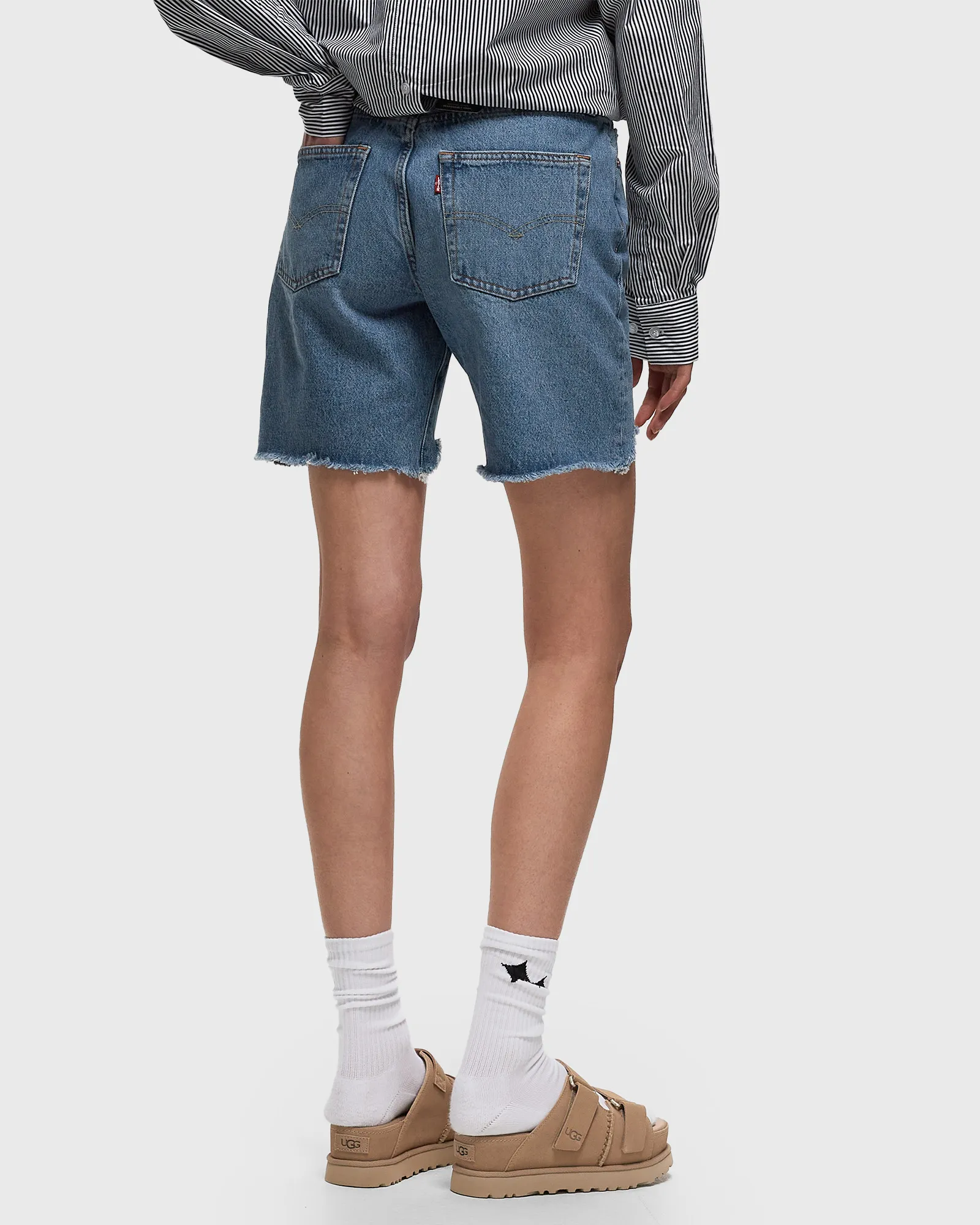 Levis 501®90S SHORT MED INDIGO - WORN IN