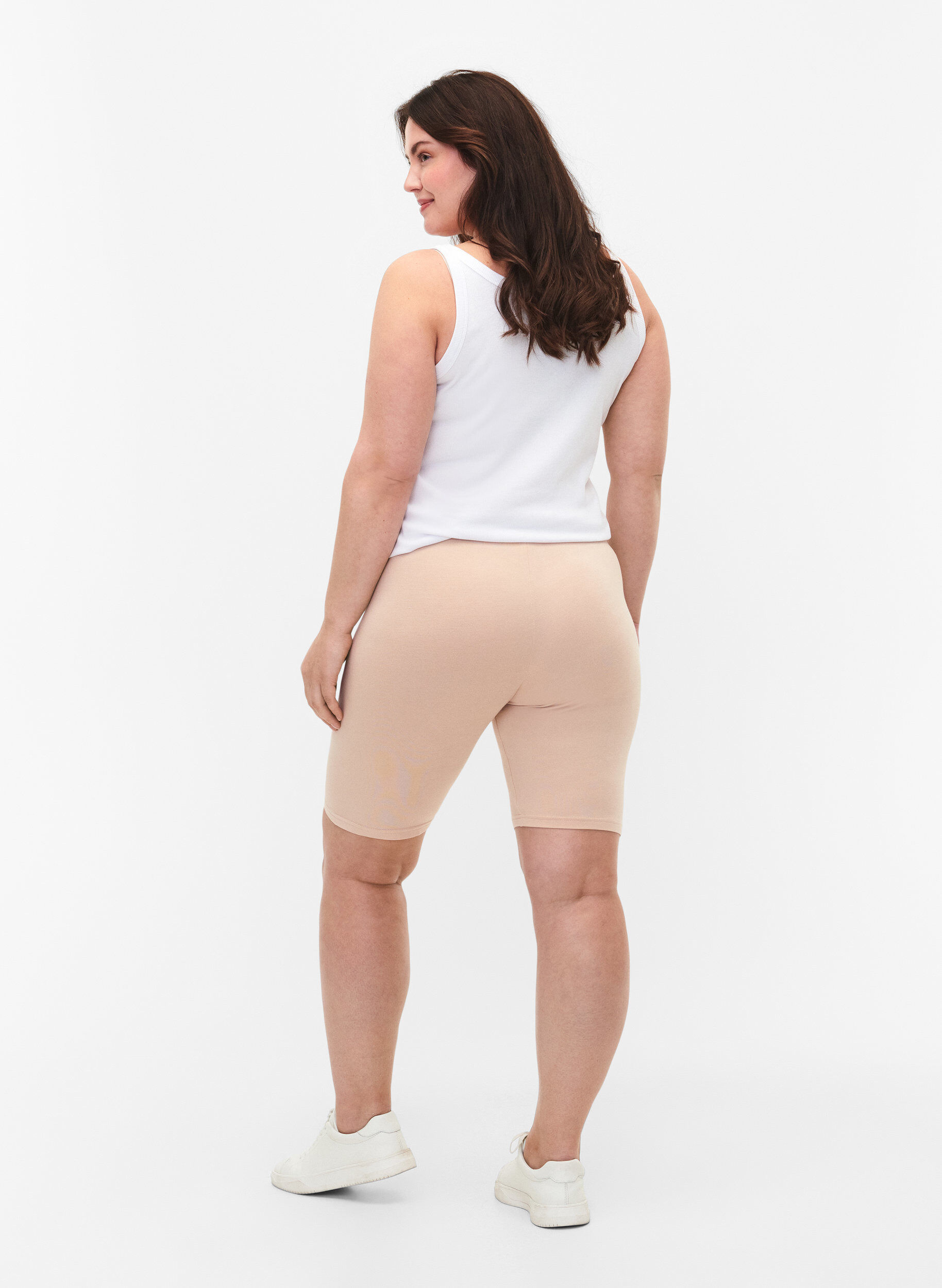 Ensfarvede basis cykelshorts