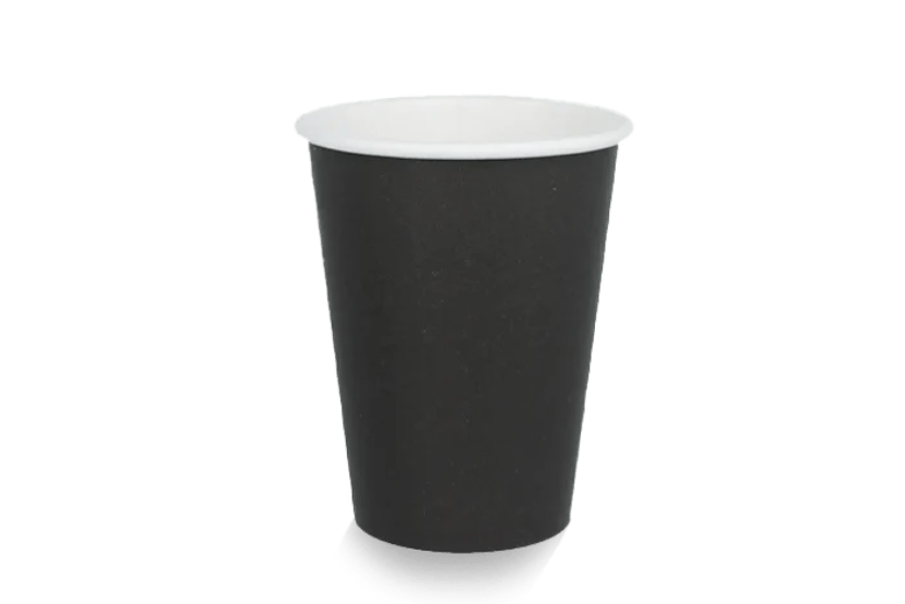 Kartonnen koffiebeker 360cc 12oz Ø90mm zwart FSC®Mix