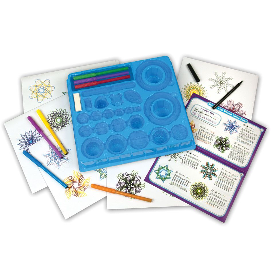 Spirograph kit met markers
