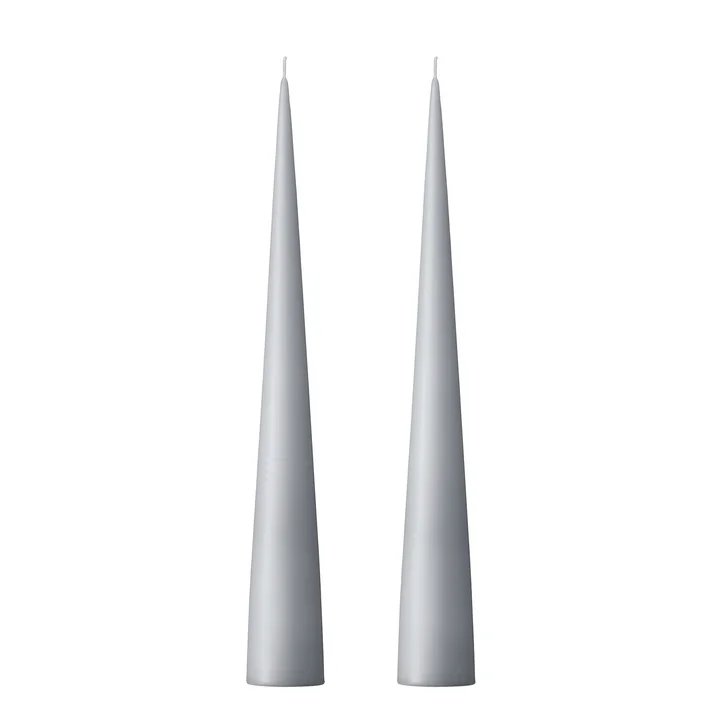ester & erik - Kegelkerze, 37 cm, No. 71, concrete / matt (2er-Set)