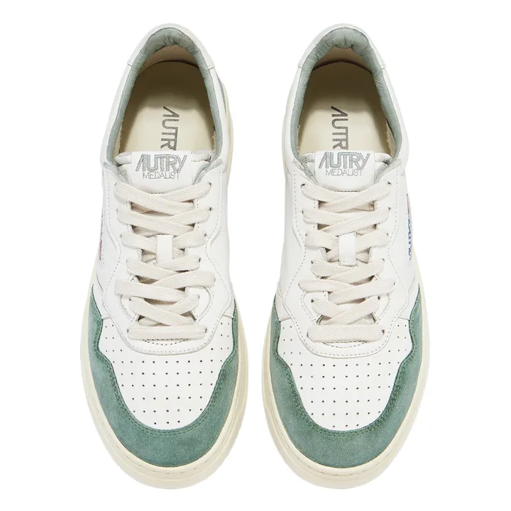 Autry Baskets Medalist Low Cuir de Chèvre/Suede | Vert