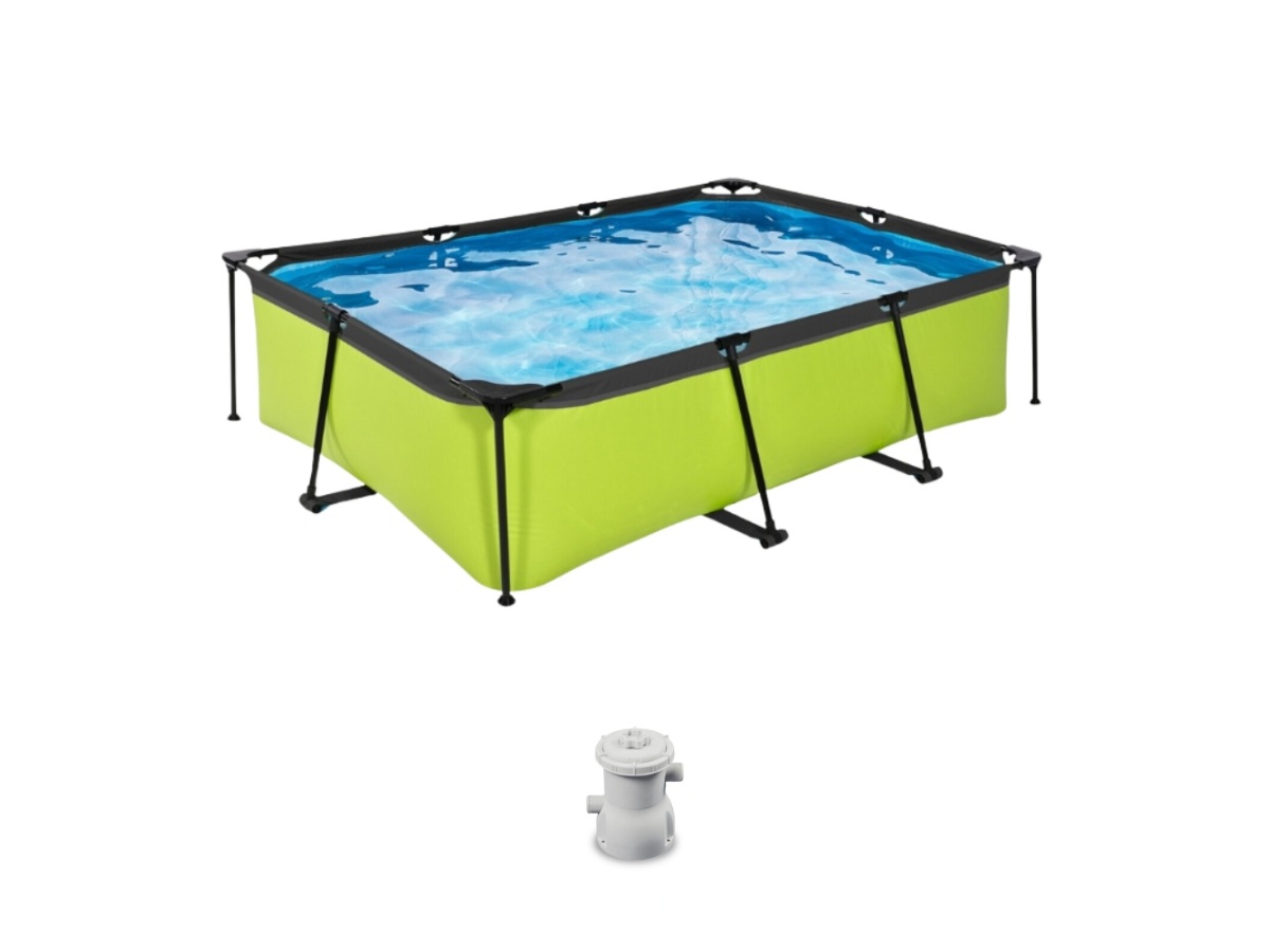 EXIT Lime 220x150x65cm Zwembad met pomp - Green