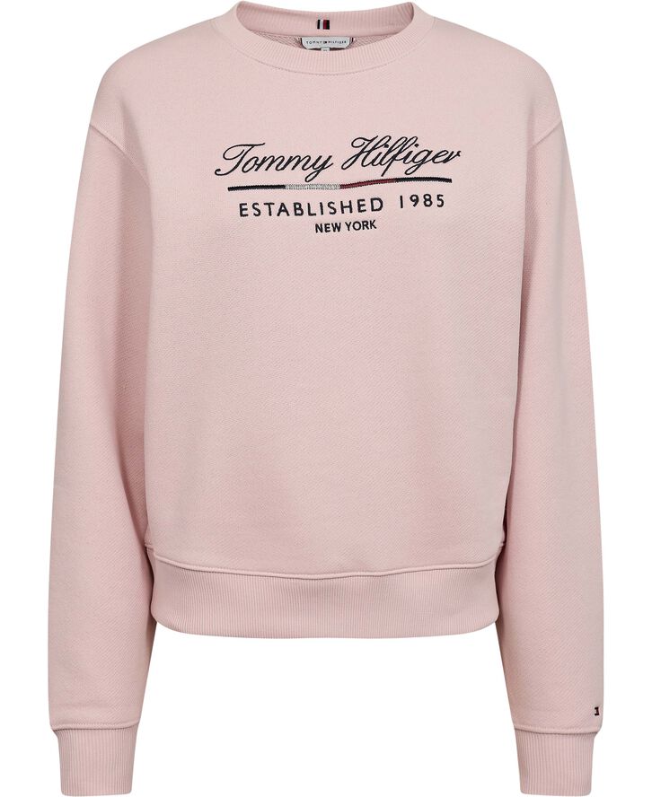 Tommy Hilfiger MDRN REG SCRIPT C-NK SWTSHRT Delicate pink