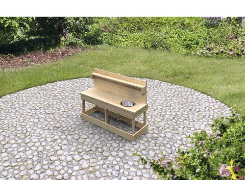 AKUBI Sandy modderkeuken met accessoires 119,5x44x86 cm