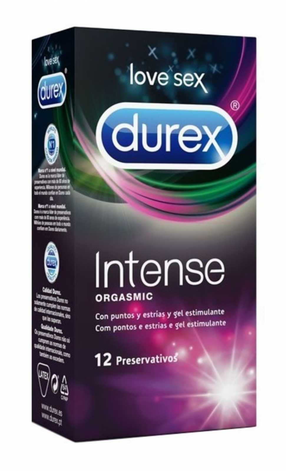 Preservativos Durex Intense Orgasmic, 12 unidades