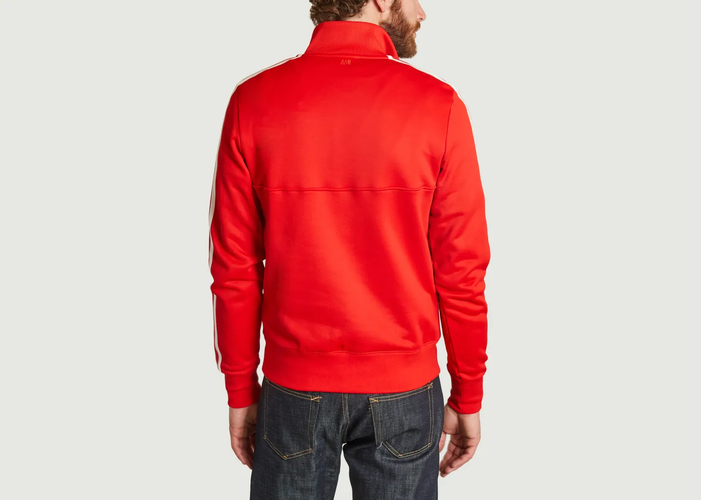 Sweatshirt zippé en molleton AMI Paris