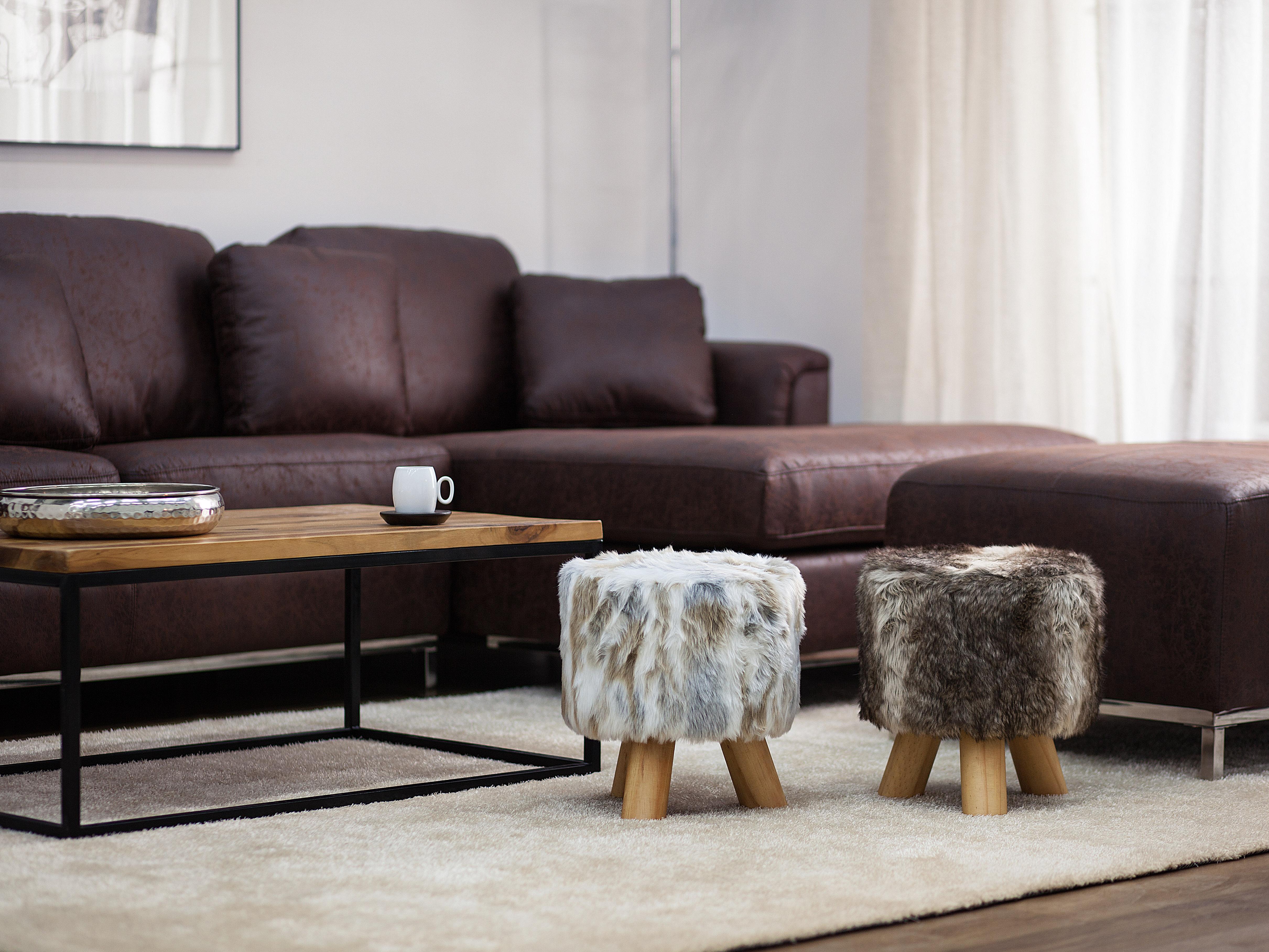 Hocker TOPEKA Nepbont Bruin