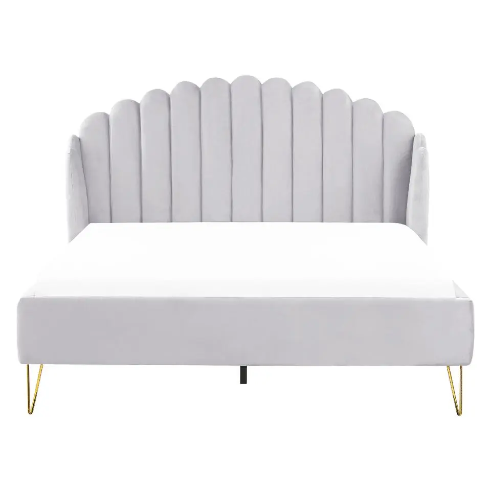 AMBILLOU - Tweepersoonsbed - Goud - 160 x 200 cm - Fluweel