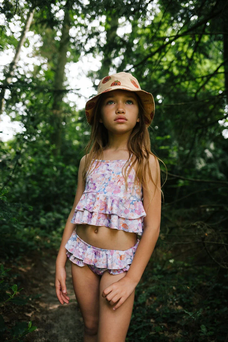 DAILY BRAT roze daily brat  painted flower bikini