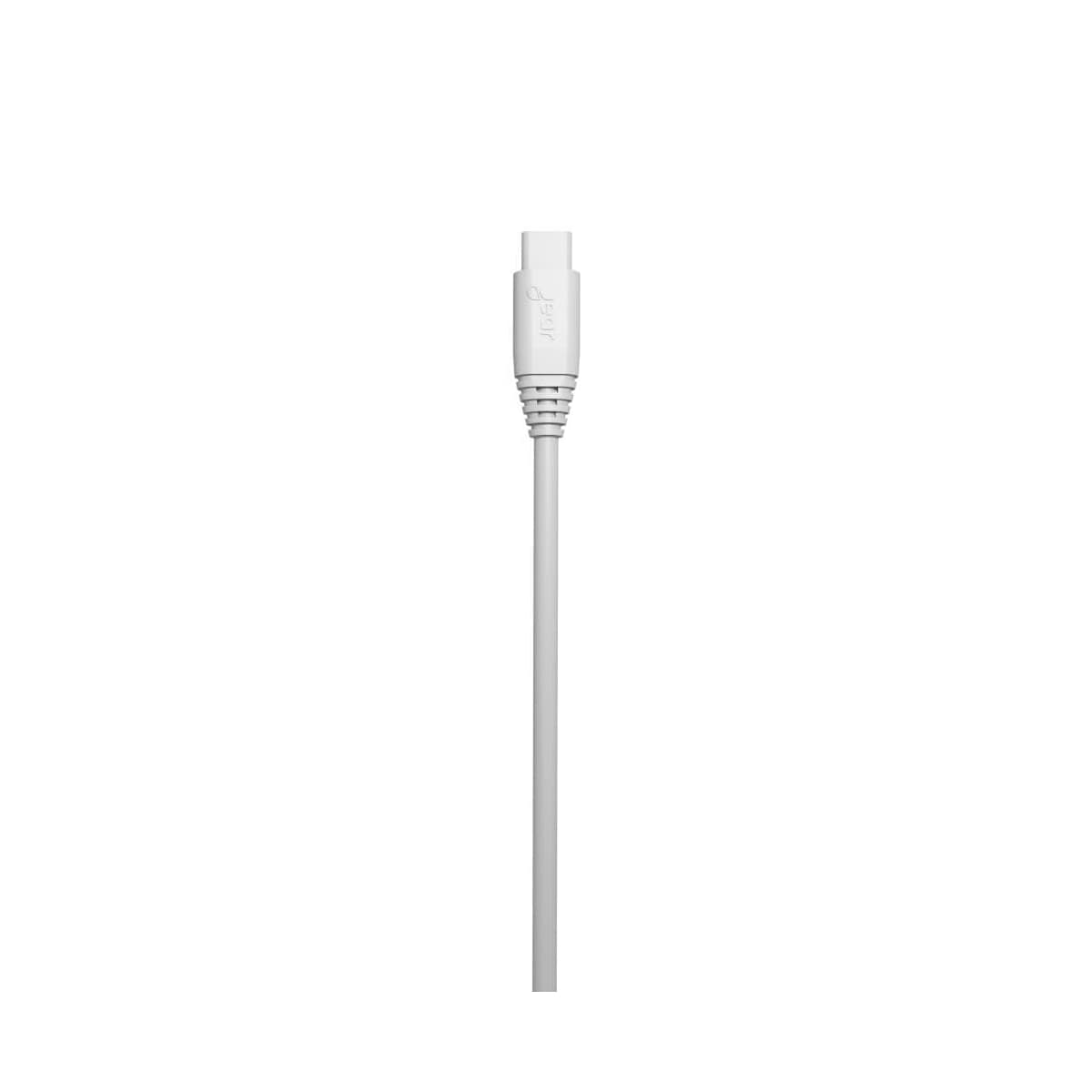 GEAR Synkkabel USB-C 2.0 3m Hvit gen2 Rund Kabel