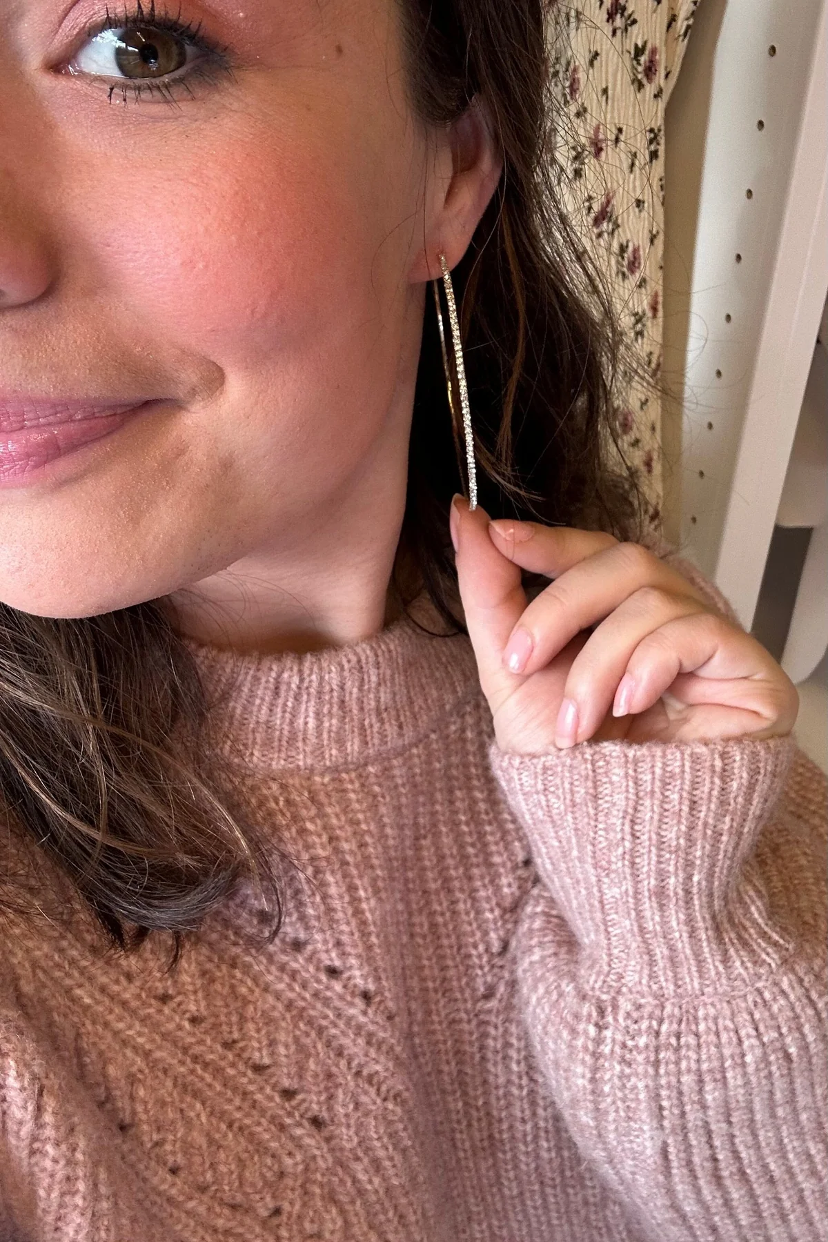 Mellow Moon Brass Earrings 25-018