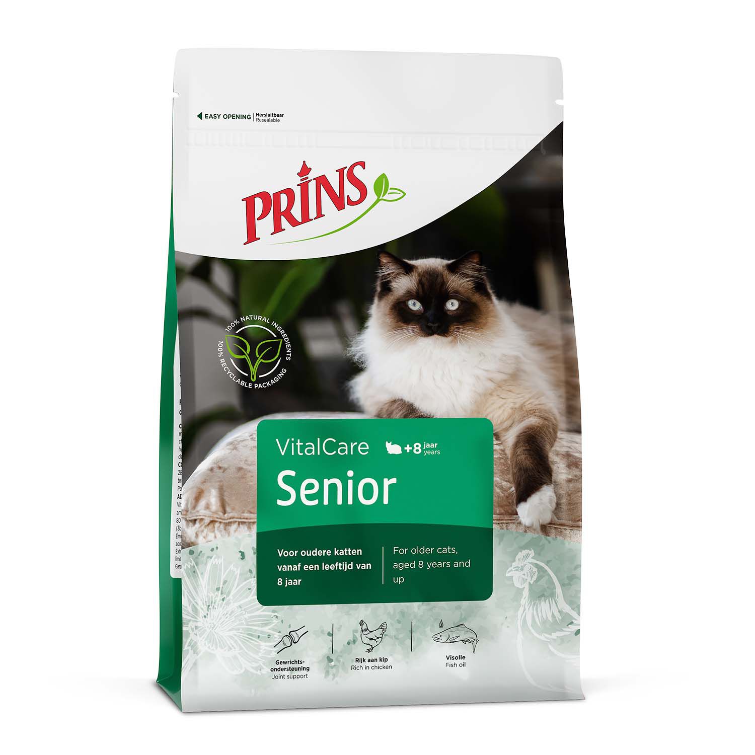 Prins VitalCare Senior - Kattenvoer - 10 Kilogram - gevogelte