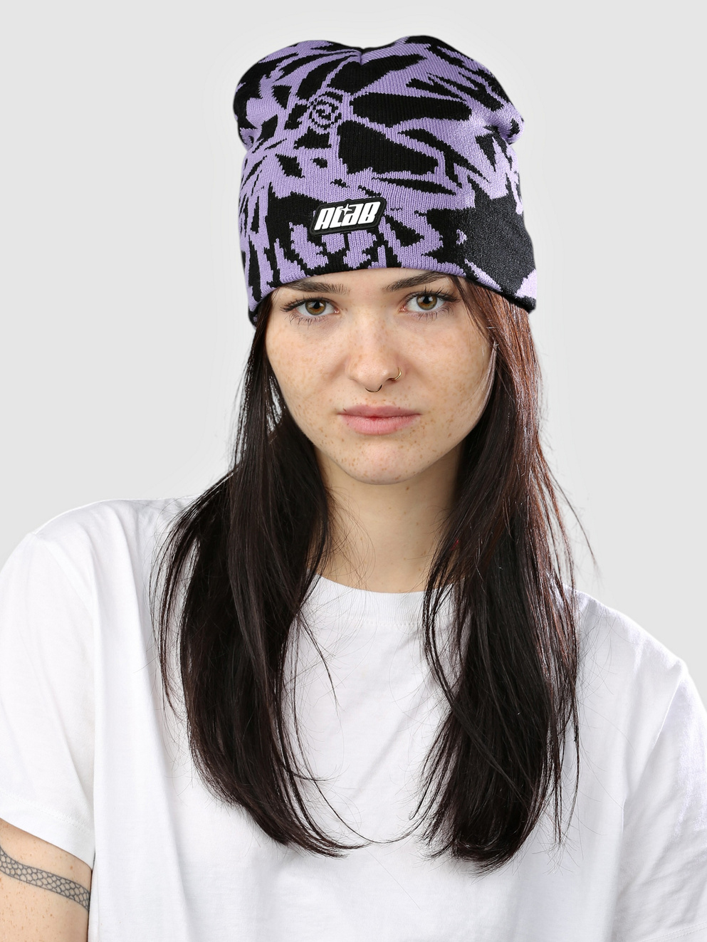 A.LAB Shatter Skully Beanie purple