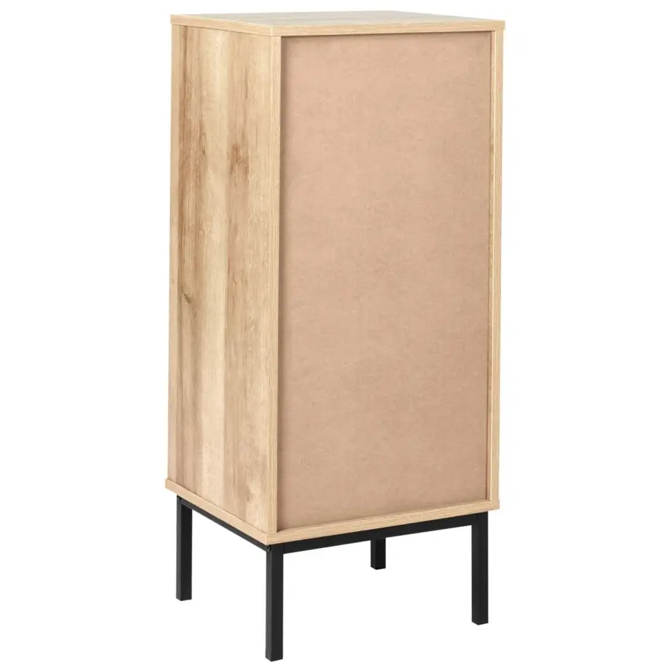 ROSELL - Staande badkamerkast - Lichthout - 40 x 92 cm - Vezelplaat