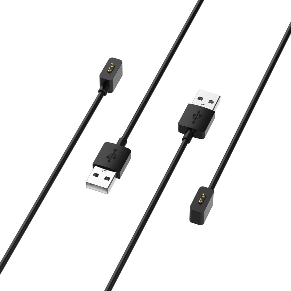 (60cm) Magnetisches USB Ladekabel für Xiaomi Mi Band 8 / 9 / Redmi Smart Band 2 - Schwarz
