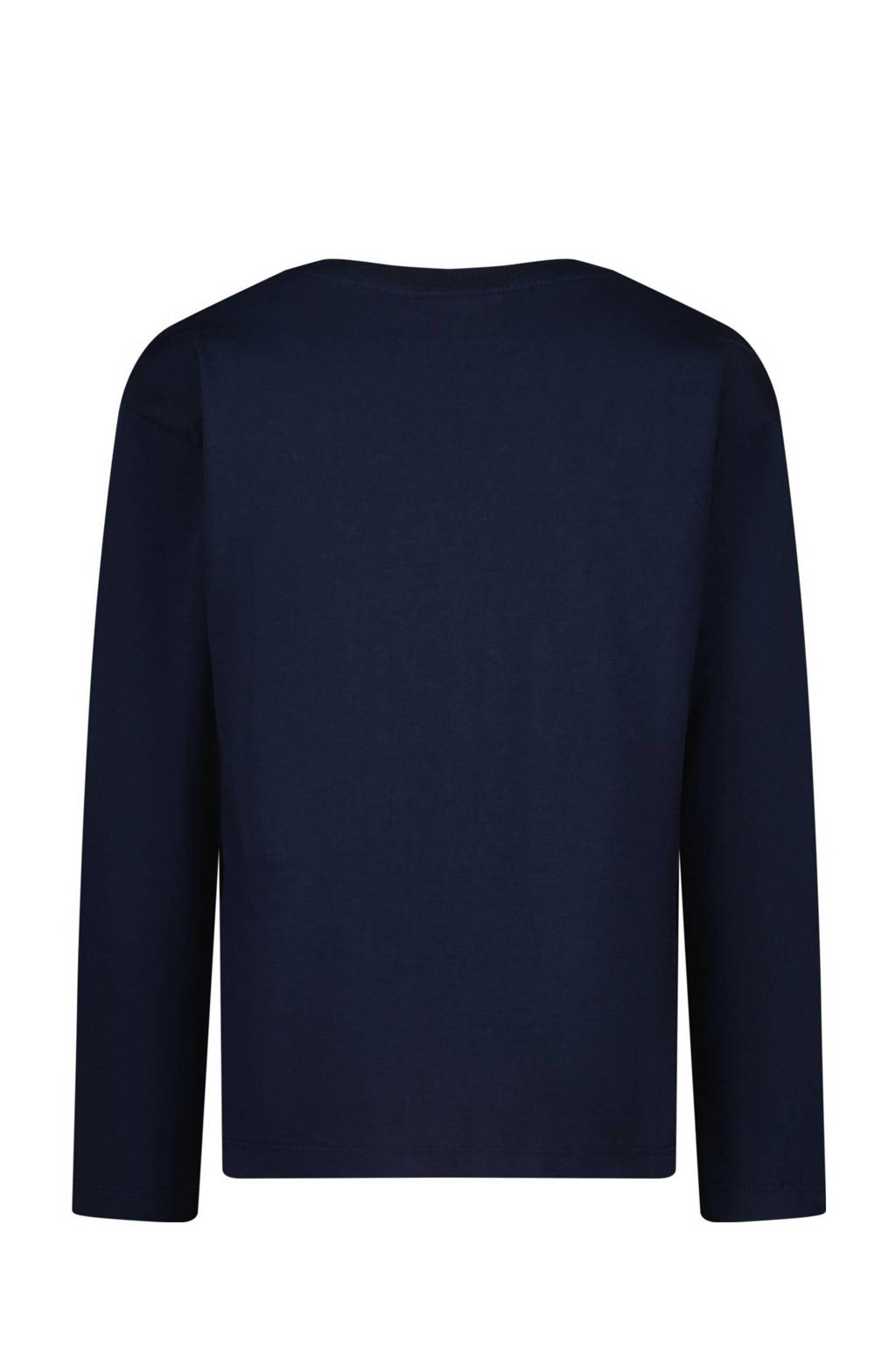 Vingino longsleeve Basic met printopdruk donkerblauw