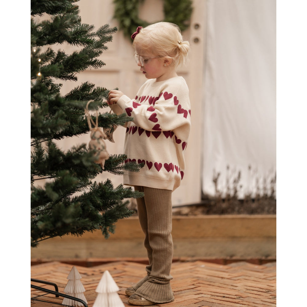 Køb Hanevild Ivory Red Heart Bluse