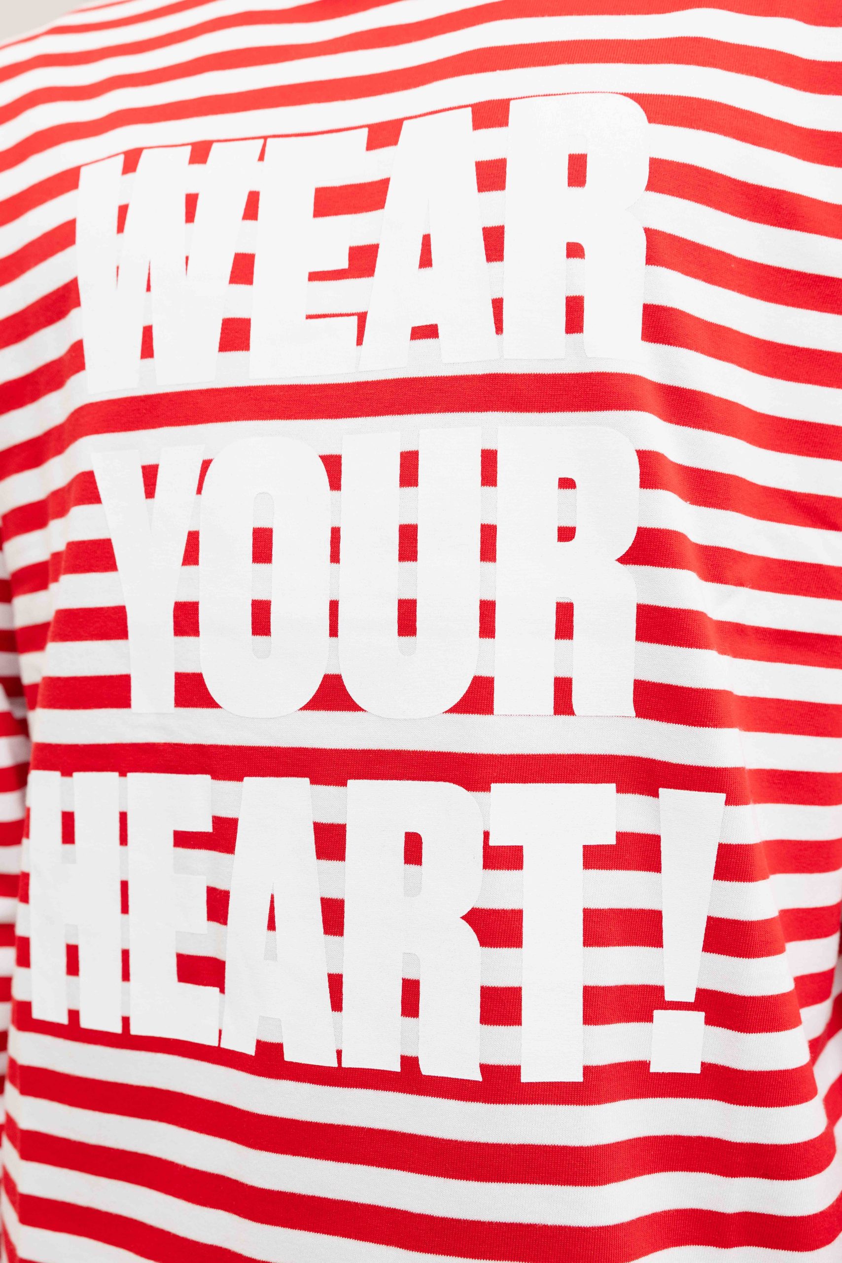 Equalité Stripe Longsleeve T-Shirt Heren Rood/Wit