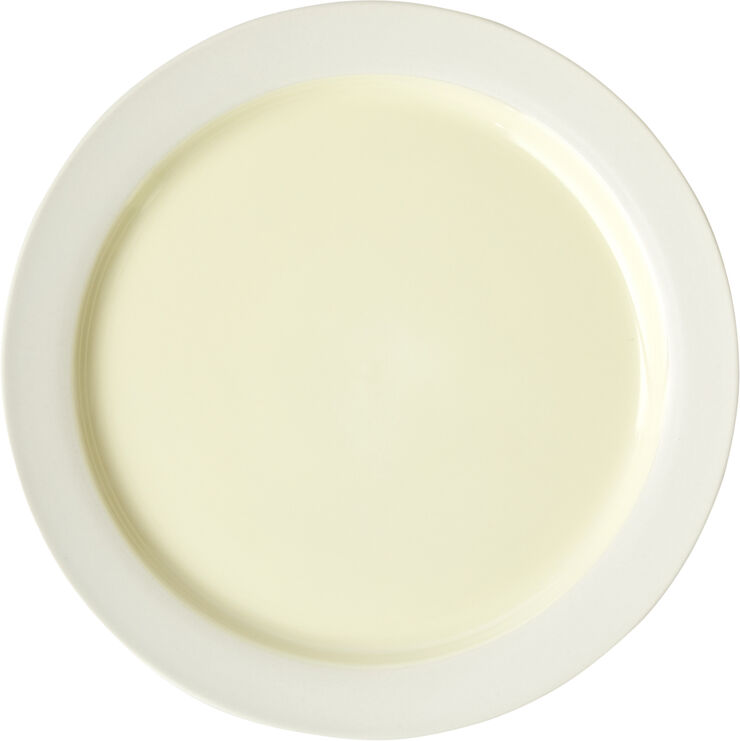Studio About PLATE, LARGE, 2 PCS, CLAY IVORY, GLAZE LIGHT YELLOW, 25015SI 193