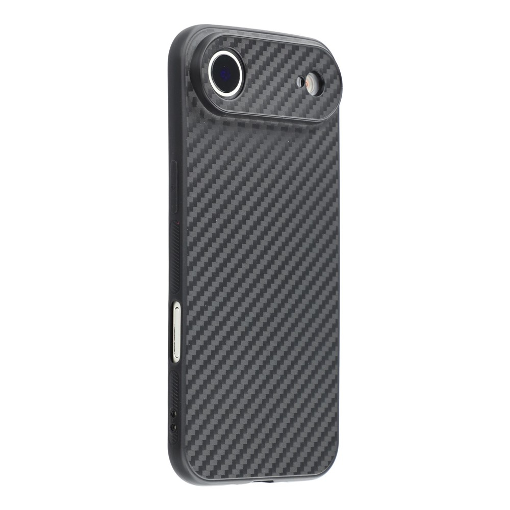 iPhone Air Gummi Hülle im Carbon Look - Schwarz
