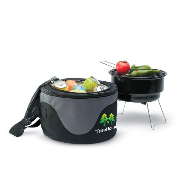 GiftRetail KC6387 - DONAU Sac Isotherme BBQ avec Barbecue Intégré