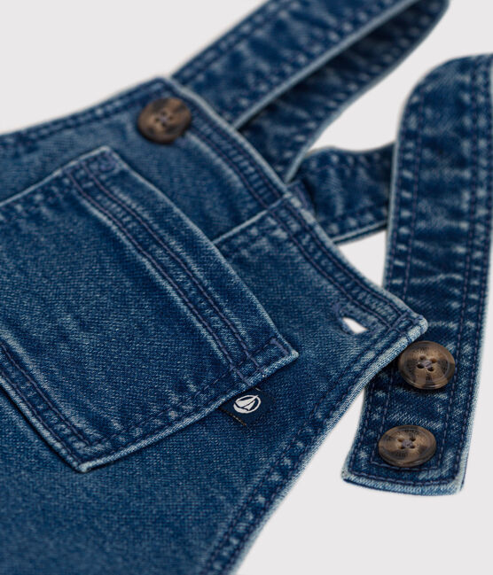 Salopette longue en denim bébé