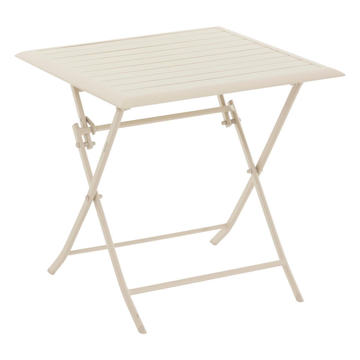 TABLE AZUA PLIANTE ALUMINIUM ARGILE 2 PLACES