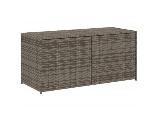 VIDAXL - Coffre Boîte de rangement de jardin gris 283l résine tressée