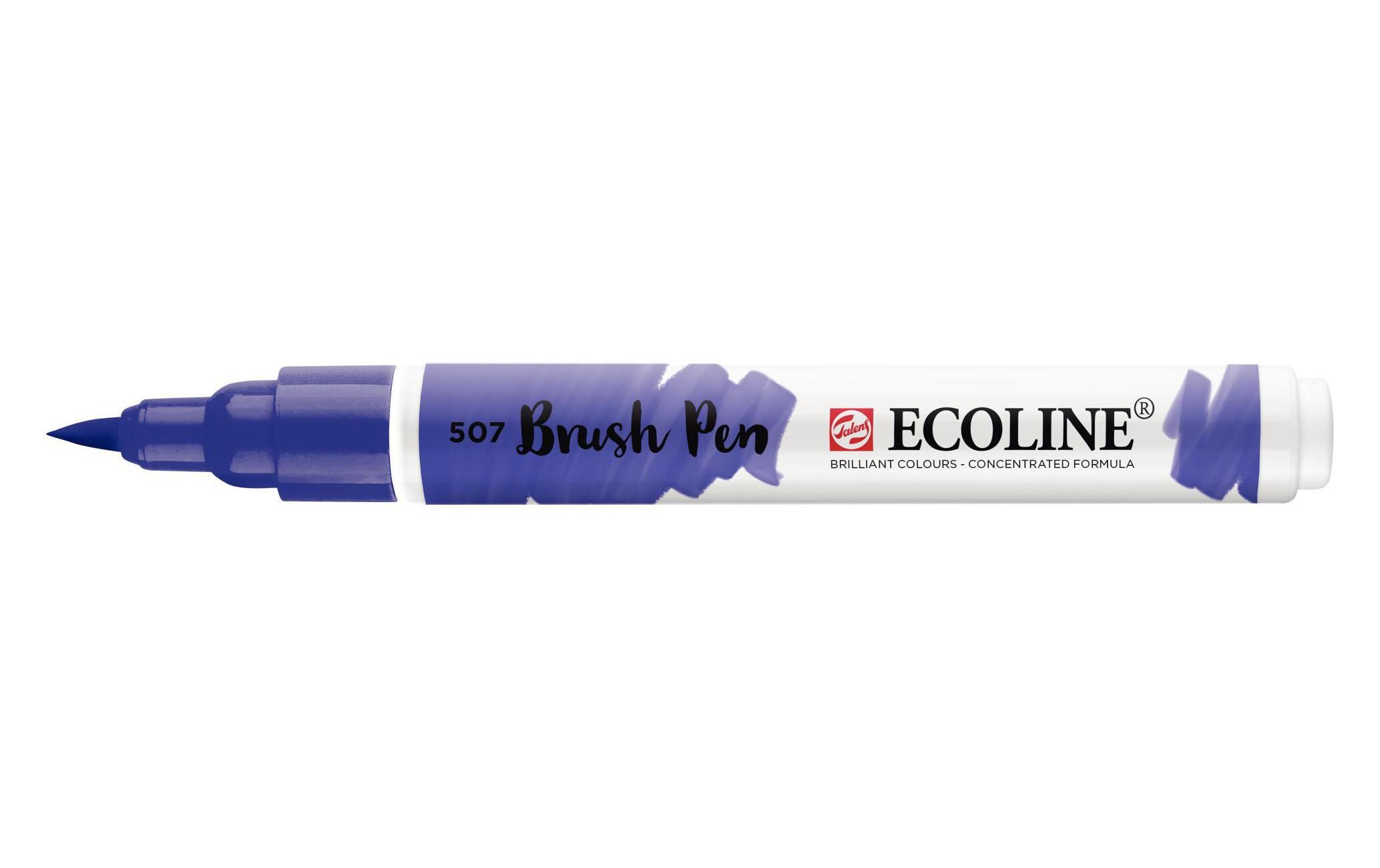 Brushpen Ecoline Ultramarin ViolettFlüssige Wasserfarbe im praktischen Brush Pen