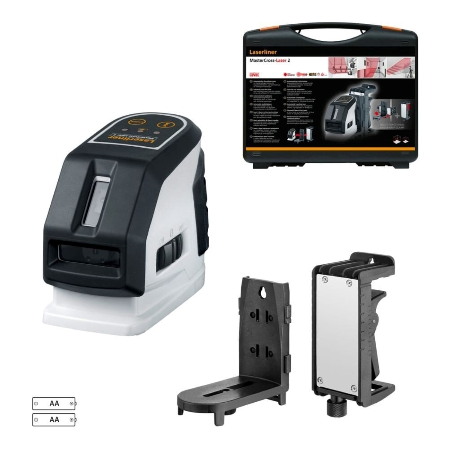 Laserliner MasterCross-Laser 2 Kruislijnlaser in koffer - 2 lijnen - 20m