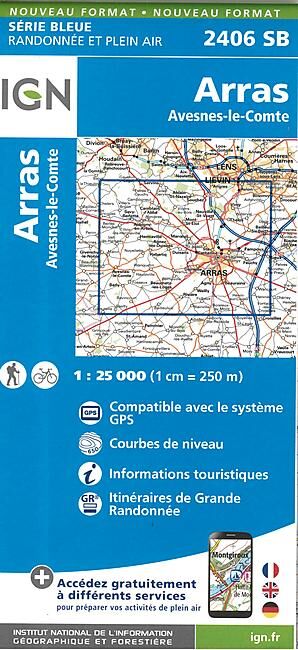 IGN - 2406 SB ARRAS 1 25 000