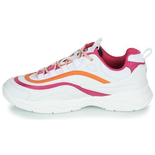 Fila - RAY CB LOW WMN - Blanc / Rose / Orange