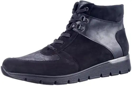 Waldlaufer zwart 626K82 K - maat 5 veterboot zwart - maat 5 Calandschoen