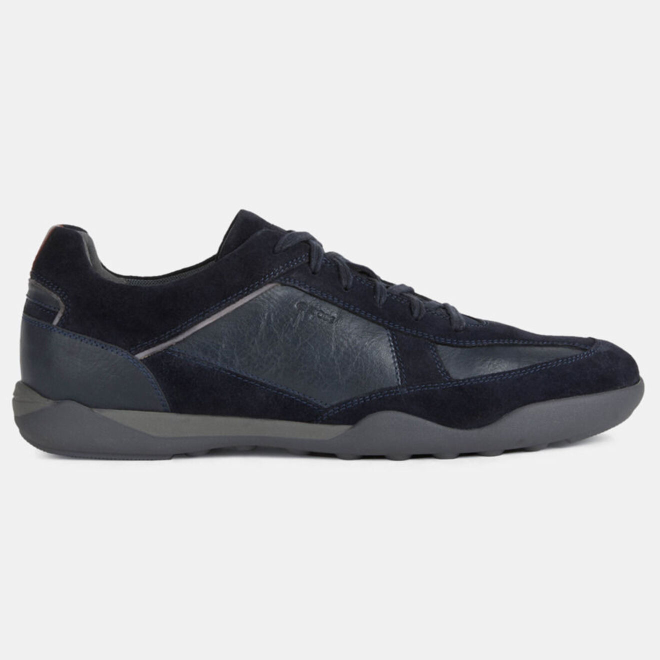 Geox Baskets en Cuir et Velours de Cuir Metodo bleu marine