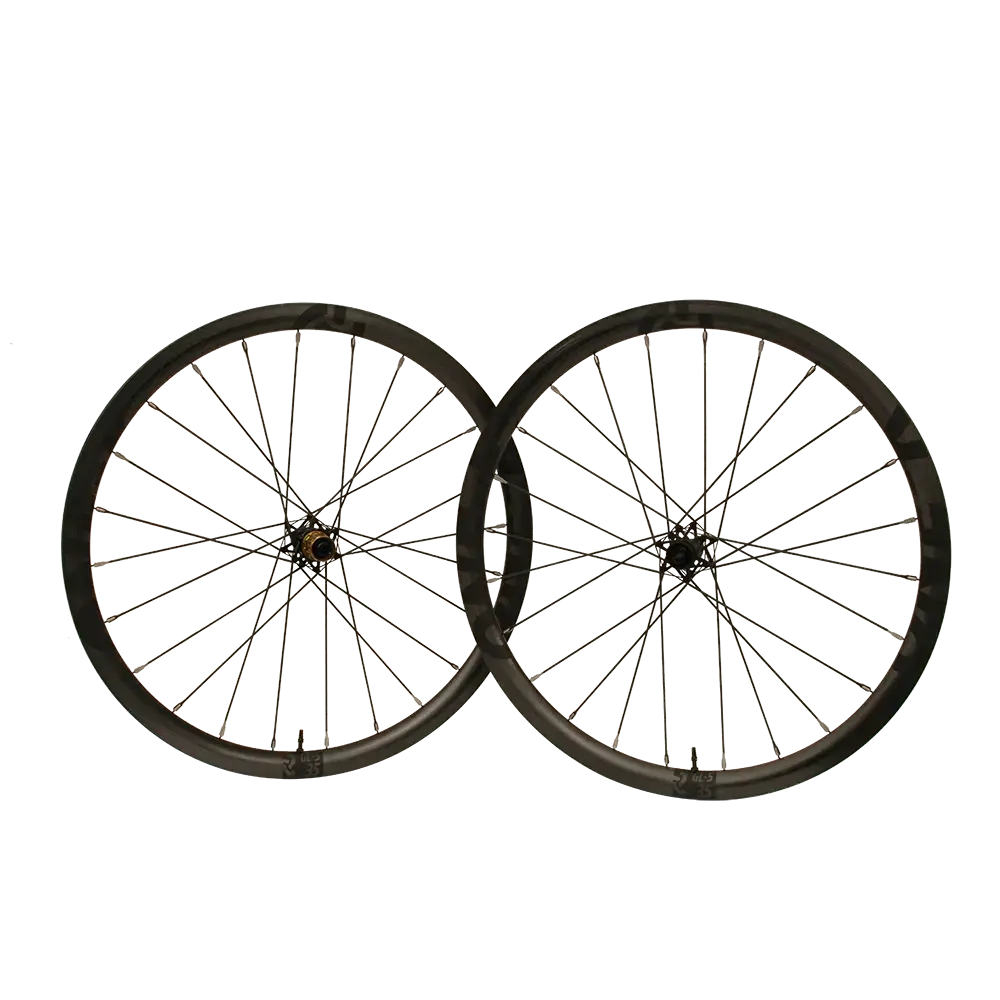 One-K GL-S Carbon 35 Gravel Wielset Zwart