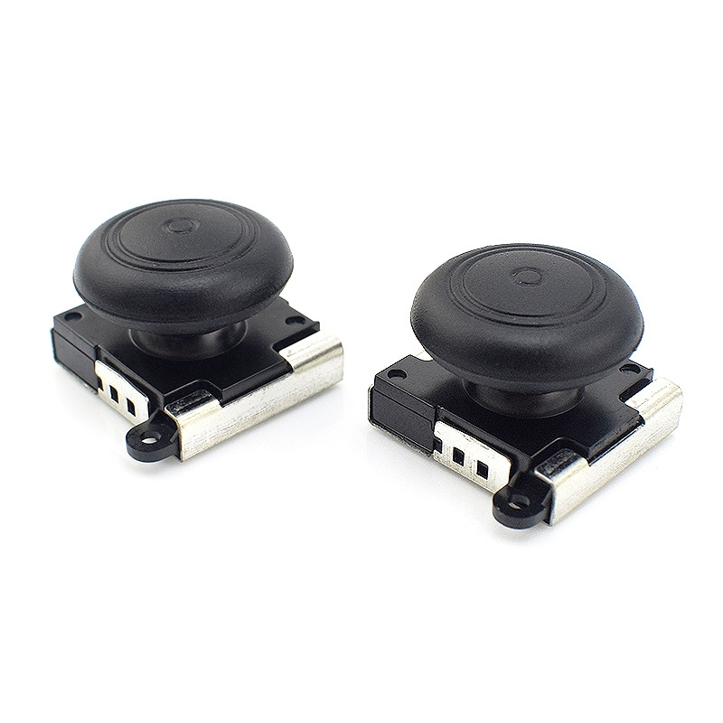 7-tlg. Set Nintendo Switch / OLED / Lite Joy-Con Controller Ersatz Analog Thumb Stick inkl Montagewerkzeug - Schwarz